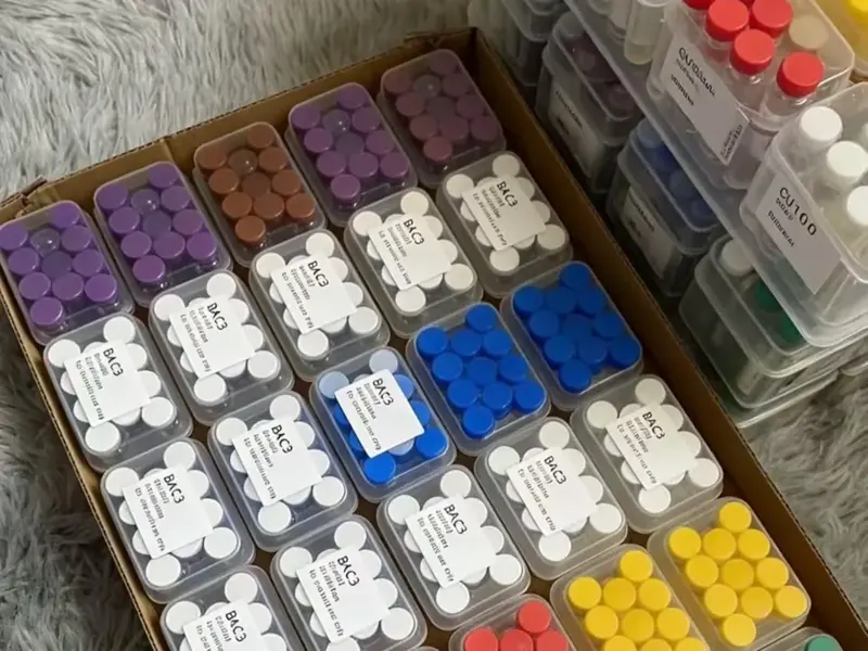 Research peptide vial boxes packed in a carton