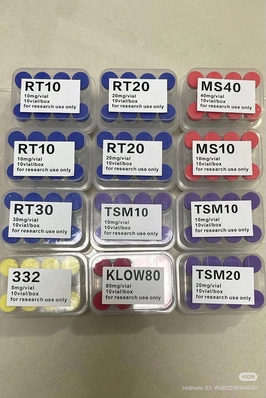 VietPeptide inventory — current stock overview