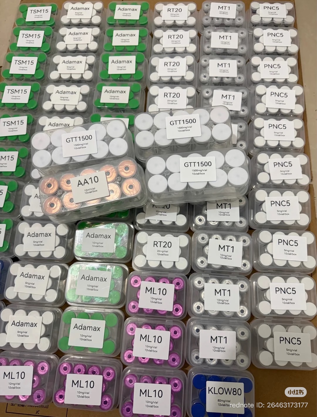 VietPeptide inventory — products on hand