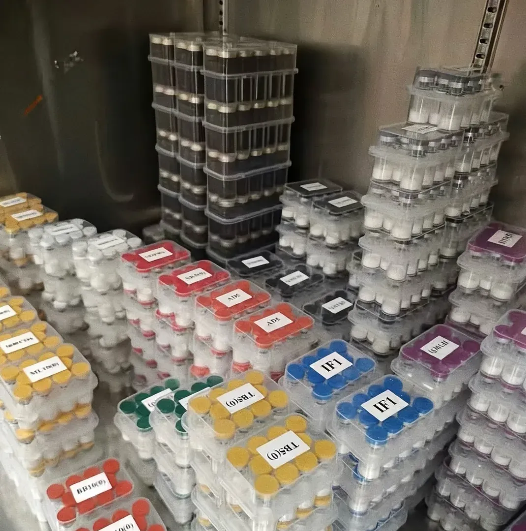 VietPeptide organized stock boxes for research-use catalog requests