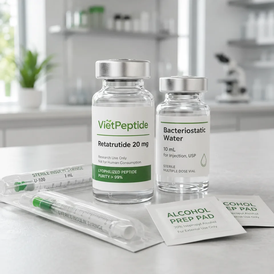 VietPeptide vial and order materials